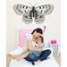 Wallhogs Butterfly IV Wall Decal Canvas/Fabric in Gray | 12.5 H x 24 W in | Wayfair nat12-t24