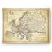 Wexford Home Vintage Map Europe II - Graphic Art Print on Canvas Canvas, Solid Wood in Gray | 16 H x 20 W x 1.5 D in | Wayfair HAC17-m150-1620