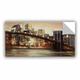 Williston Forge NYC after Hours - Print Plastic/Acrylic in Black/Brown/Yellow | 12 H x 24 W x 0.1 D in | Wayfair WLFR3689 41008828
