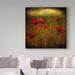 Winston Porter 'Fields of Red I' Photographic Print on Wrapped Canvas in Black/Brown/Yellow | 14 H x 14 W x 2 D in | Wayfair