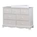 Harriet Bee Eiler 7 Drawer Dresser Wood in White | 34 H x 48 W x 17 D in | Wayfair C238A911B758481A98E178362A28B16F