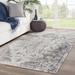 White 24 x 0.17 in Area Rug - World Menagerie Fauntleroy Oriental Gray/Beige Indoor/Outdoor Area Rug Polypropylene | 24 W x 0.17 D in | Wayfair