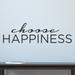Wallums Wall Decor Choose Happiness Wall Decal Vinyl, Glass in Black | 9 H x 36 W in | Wayfair quotes-choose-happiness-MN-36x11_Black