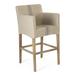 Zentique Avignon Bar & Counter Stool Wood/Upholstered in Blue/Brown | 38 H x 23 W x 23 D in | Wayfair XL2001 Bar Stool E272 A033