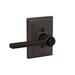 Schlage Latitude Lever w/ Addison Trim Bed & Bath Lock in Brown | 6 H x 6.8 W x 3.25 D in | Wayfair F40LAT716ADD