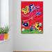 Zoomie Kids Zoomie Animals 'Flying a Kite' Canvas Art Canvas, Solid Wood in Red | 18 H x 12 W x 1.5 D in | Wayfair ZMIE7112 45199161