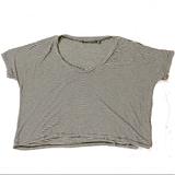 Brandy Melville Tops | Brandy Melville Super Soft Striped Crop Top | Color: Black/White | Size: One Size