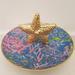 Lilly Pulitzer Jewelry | Lilly Pulitzer - Ceramic Ring Holder - Starfish | Color: Blue/Gold | Size: Os