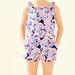 Lilly Pulitzer One Pieces | Lilly Pulitzer Cady Romper | Color: Blue/Pink | Size: Xl (12-14)