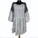 Free People Dresses | Free People Black/White Embroidered Dress S/P | Color: Black/White | Size: Sp