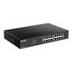 D-Link DGS-1100-16V2 - 16-Port Gigabit Smart Managed Switch with VLAN support, layer 2 features, QoS, 802.3az EEE, Fanless , Black