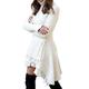 Women Elegant Dress,Fashionable Solid Cable-Knit Turtleneck Casual Long Sweater Dress for Women,Dresses for Women Party(white-3XL)