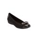 Wide Width Women's The London Flat by Comfortview in Black (Size 10 1/2 W)