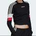 Adidas Tops | Adidas Women's Originals Cropped Tee | Color: Black/Pink | Size: M