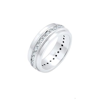 Elli - Bandring Klassik Kristalle 925 Silber Ringe 1 ct Damen