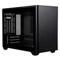 Cooler Master MasterBox NR200P Mini-ITX-PC-Gehäuse - Seitenwand aus gehärtetem Glas, gute Kühloptionen, vertikales GPU-Display, werkzeuglose 360-Grad-Zugänglichkeit - schwarz