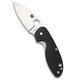 Spyderco, Taschenmesser, Efficient G10 Plain, Klinge: 7.6 cm, Drop Point, G10, schwarz, Klappmesser, Taschenclip, Satin Finish