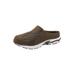 Extra Wide Width Men's Slip On Swim Slides by KingSize in Brown (Size 10 1/2 EW)