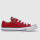 Converse all star ox trainers in red