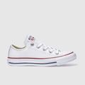 Converse all star ox leather trainers in white