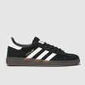 adidas handball spezial trainers in black & white