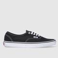 Vans authentic trainers in black & white