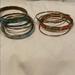 Anthropologie Jewelry | 2 Sets Of Anthropologie Bangles Teal And Orange | Color: Blue/Orange | Size: Os