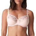 Primadonna Deauville 161810/0161811-SKT Women's Silky Tan Beige Floral Embroidered Non-Padded Underwired Full Cup Bra 36D