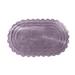 Wide Width Oval Crochet Bath Rug by BrylaneHome in Lavender (Size 21" W 34" L) Bath Mat