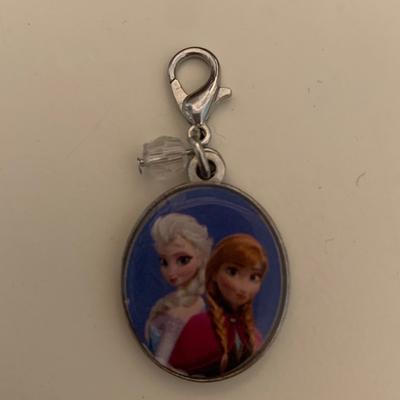 Disney Accessories | Disney Ana And Elsa Charm | Color: Purple/Silver | Size: Osg
