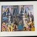 Disney Accessories | Disney Framed & Matted Castle Print W/4 Pins Rare | Color: Black | Size: Os