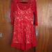 Free People Dresses | Free People Red Lace Dress | Color: Red | Size: 4