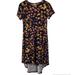 Lularoe Dresses | Lularoe Long Floral Day Dress Size Xs | Color: Blue/Orange/Yellow | Size: Xs