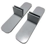 Steel Weighted T-Feet for Sneeze Guard Panels - Set of 2