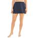 Plus Size Women's A-Line Swim Skirt with Built-In Brief by Swim 365 in Navy (Size 18) Swimsuit Bottoms