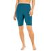 Plus Size Women's Swim Bike Short by Swim 365 in Teal (Size 32) Swimsuit Bottoms