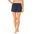 Plus Size Women's Wide-Band Swim Short by Swim 365 in Navy (Size 32) Swimsuit Bottoms