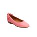 Extra Wide Width Women's The Delia Slip On Flat by Comfortview in Salmon Rose (Size 12 WW)