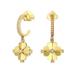 Kate Spade Jewelry | Kate Spade Legacy Logo Spade Floral Earrings In Gold | Color: Gold | Size: Os