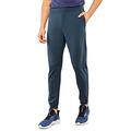 CRZ YOGA Men's Lightweight Jogger Pants Elastic Stretchy Sports Pants with Side Pockets - 28/30/32 Inches Electric Blue L