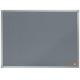 Nobo Felt Noticeboard, 600 x 450 mm, Aluminium Trim, Corner Wall Mounting, Essence Range, Grey, 1915204