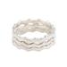 Third Wave,'Hand Crafted Sterling Silver Stacking Rings (Set of 3)'