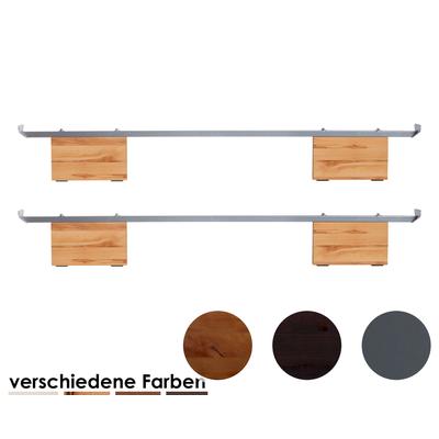 Hasena Wood-Wild Füsse Vilo 2er-Set / 20 cm / 160 cm / Kernbuche natur, geölt