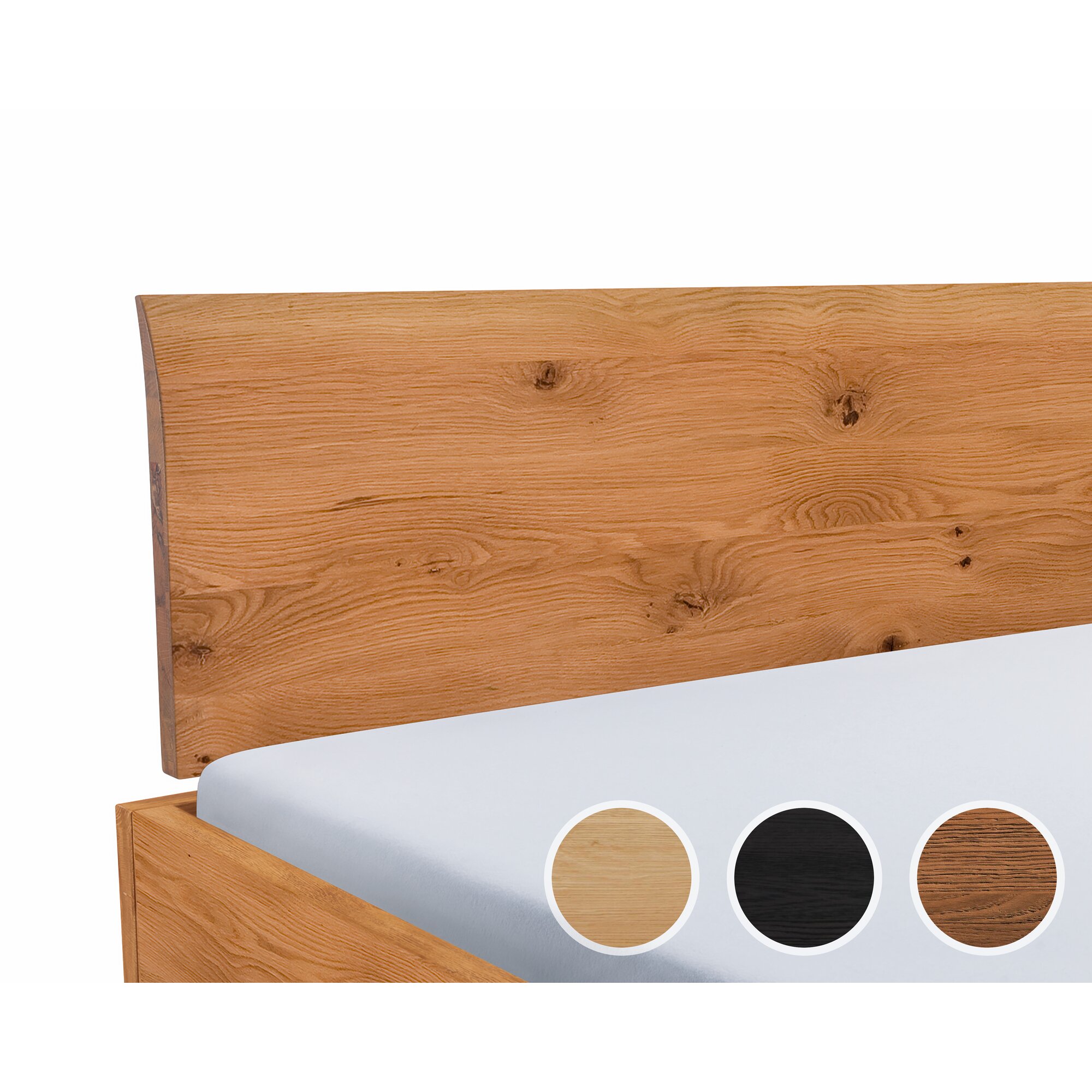 Hasena Dream-Line Kopfteil Lisio Eiche 90/100 cm / Eiche cognac, gebürstet, geölt