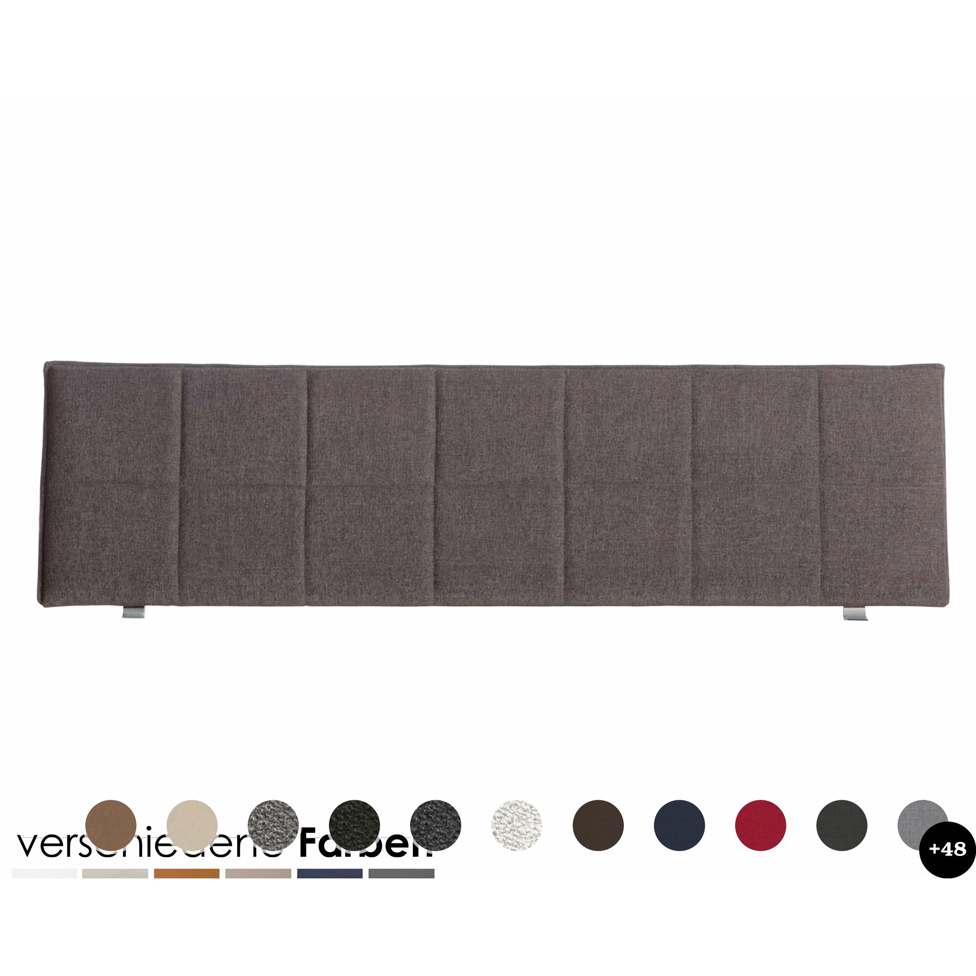 Hasena Wood-Line Kopfteil Malta 180 cm / PK3 Campos 375 nero Image
