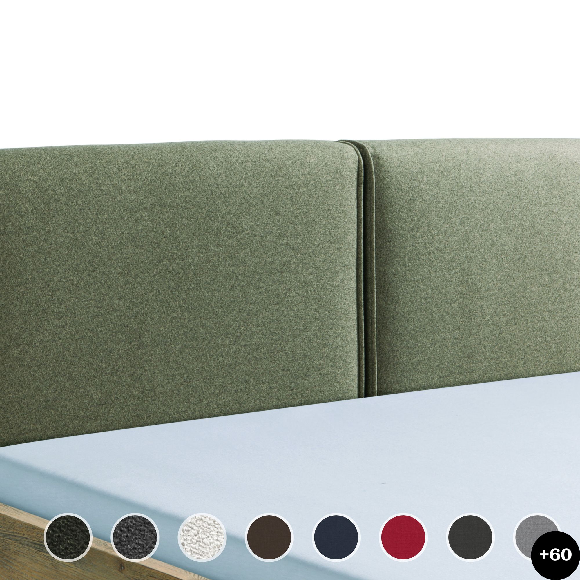 Hasena Fine-Line Kopfteil Cemoa 180 cm / PK3 Kitana 603 aqua Image