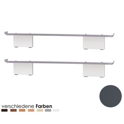 Hasena Moderno Füsse Vilo 2er-Set / 20 cm / 90 cm / Buche weiss deckend, lackiert