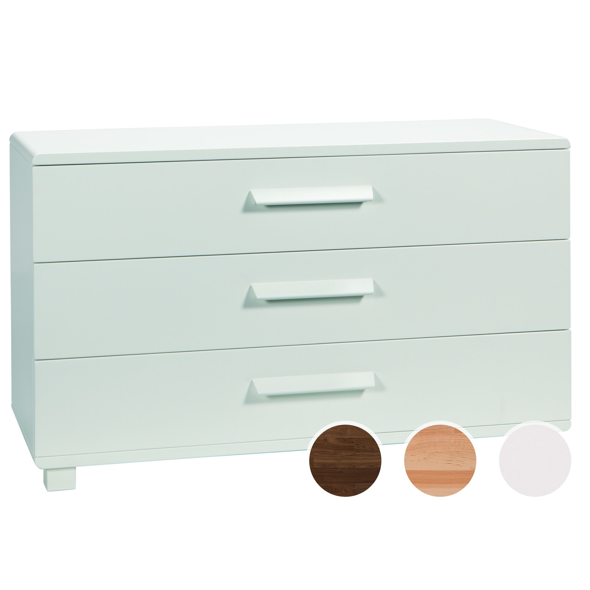 Hasena Fine-Line Kommode Sigma Buche Weiss deckend