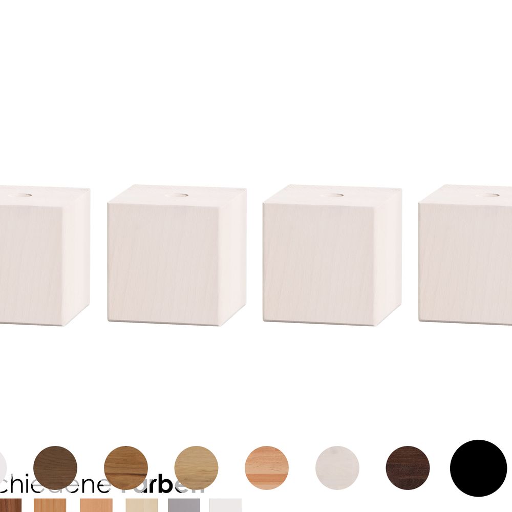 Hasena Oak-Line Füße Ivio 4er-Set / 25 cm / Wildeiche vintage natur, geölt Image