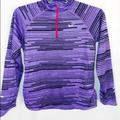 Nike Tops | Girl's Nike Dri-Fit Purple & Black Stripe | Color: Purple | Size: L